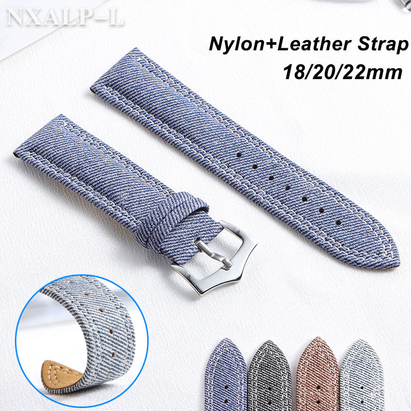 Seiko Watches Smartwatch - Tali Jam Tangan Nilon Kanvas Denim