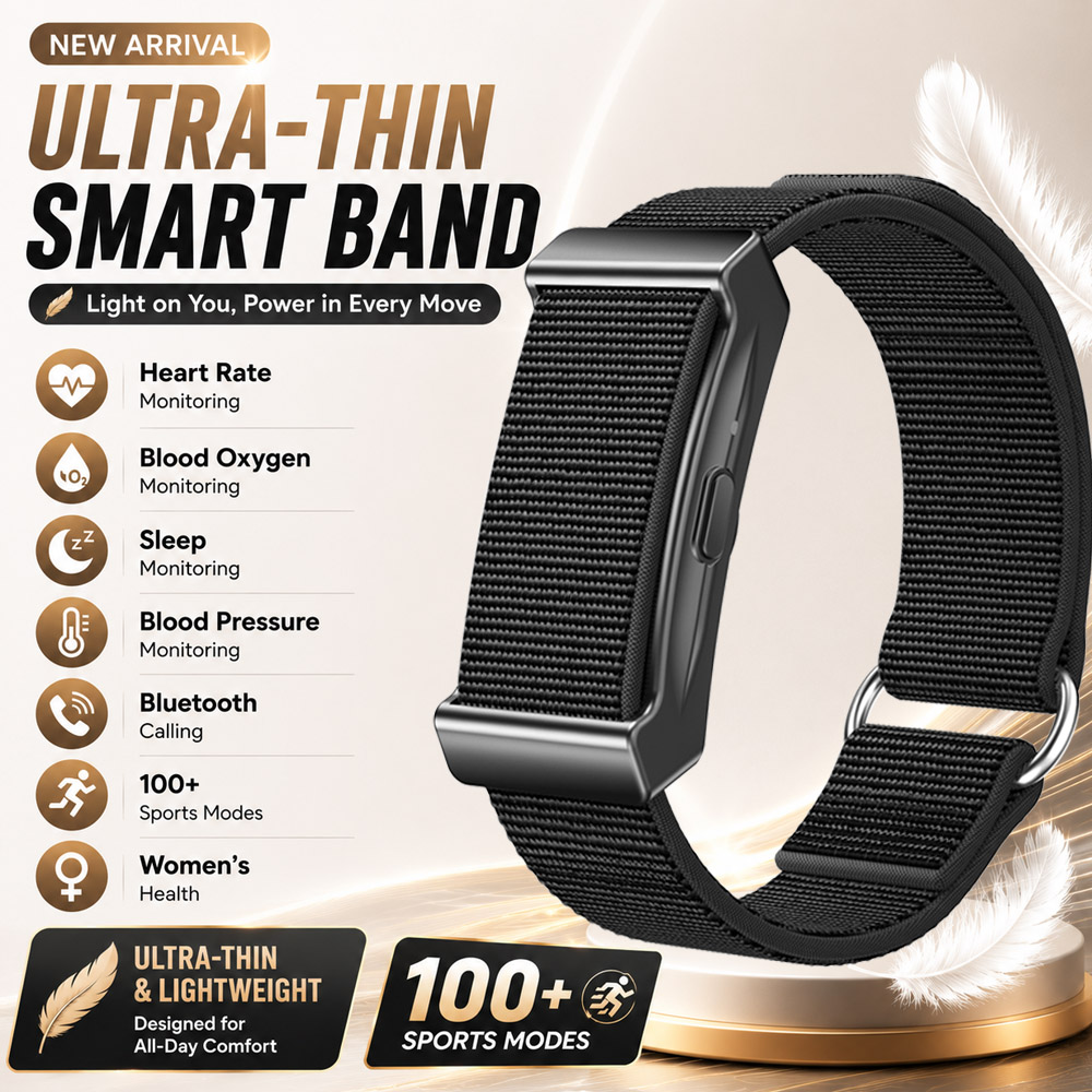 Smartwatch Slim Watches For Men - Gelang Pintar Ultra Tipis 2026New untuk