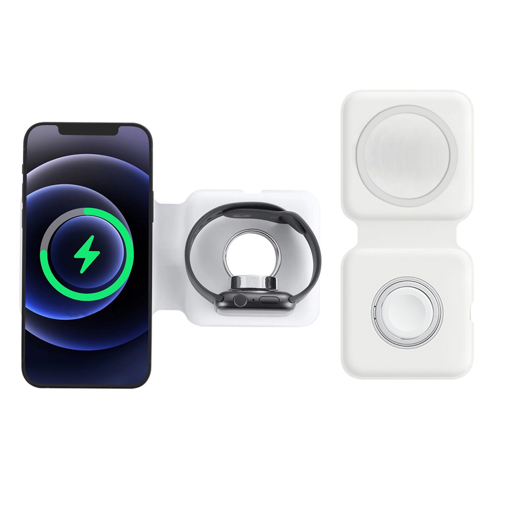 Xwatch Smartwatch - 2IN1 Magsafe duo Magnetic Nirkabel Charger