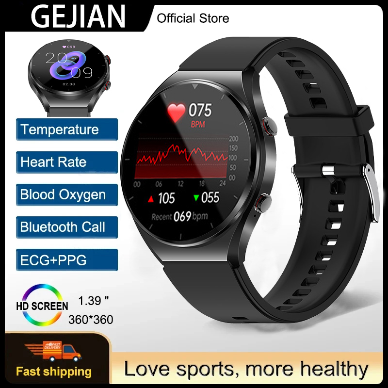 Smartwatch Health Watches - GEJIAN Jam Tangan Pintar Kesehatan EKG