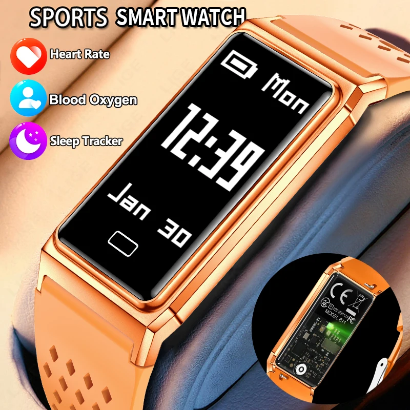 Smartwatch Slim Watches For Men - LIGE Gelang Pintar Ultra-Tipis Baru untuk