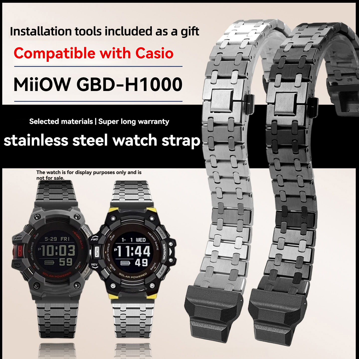 Casio Watches Smartwatch - Tali Jam Tangan Logam Baja Tahan