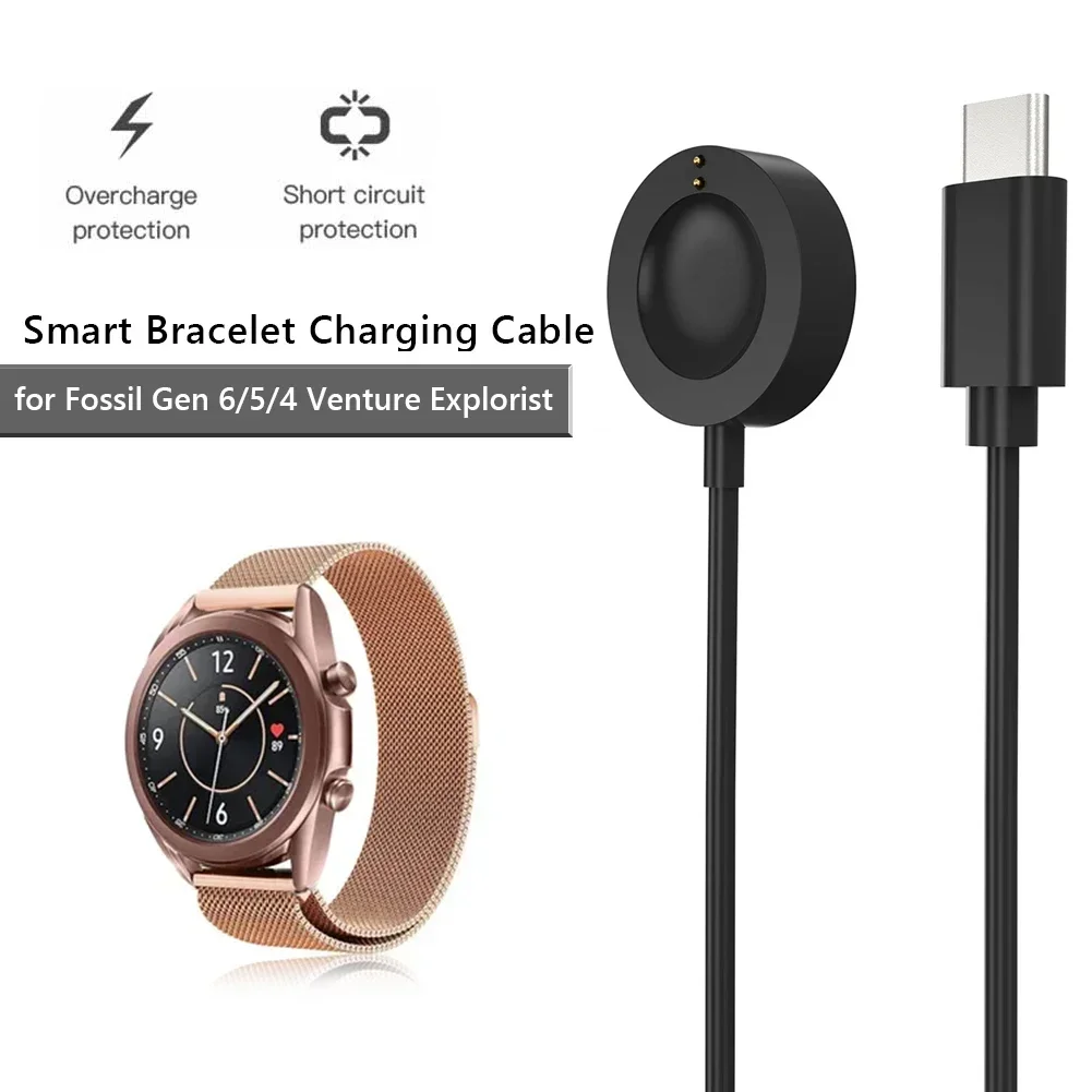 Fossil Watches Smartwatch Gen 6 - Dock Pengisi Daya Cepat Magnetik USB