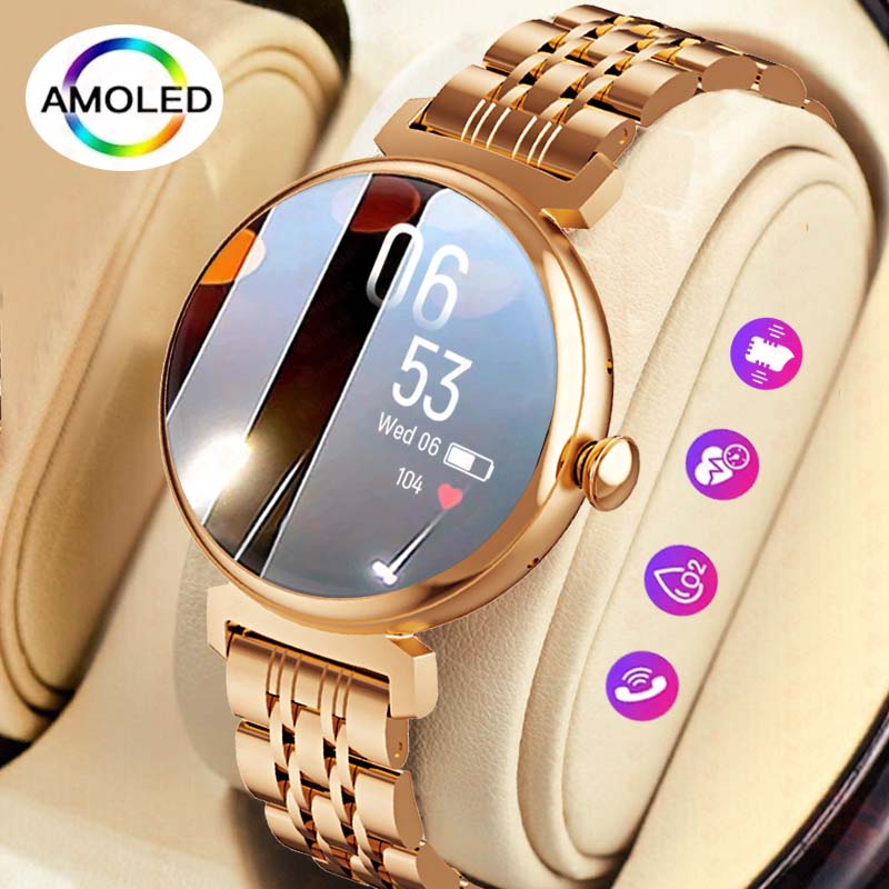 Watches Ladies Smartwatch - Layar AMOLED 1.04 inci jam tangan