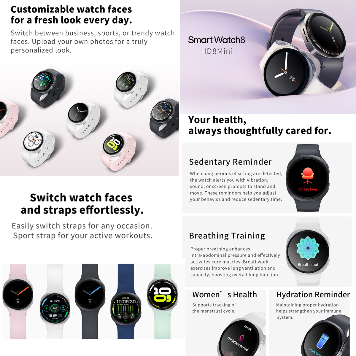 Jam Tangan Baru 2026 8 Mini GP - Smartwatch Professional Watches For Men ulasan dan harga