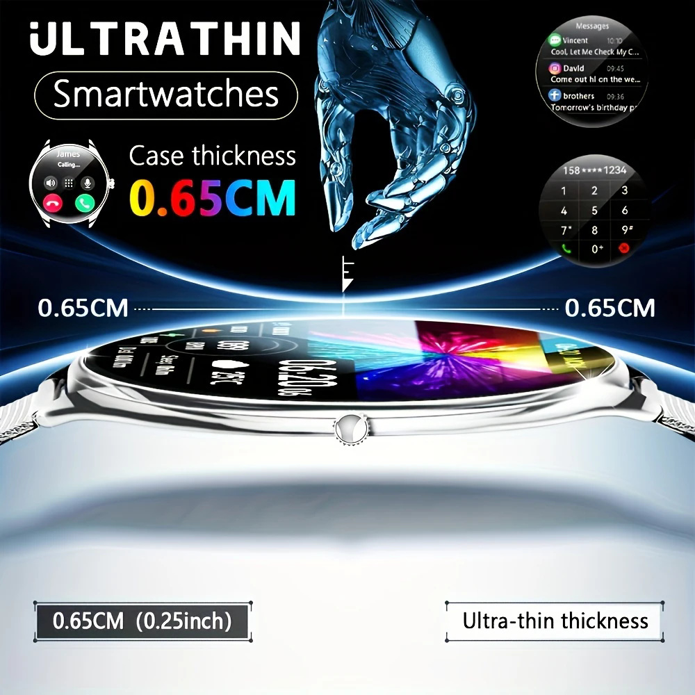 Jam Tangan Pintar Ultra Tipis  - Watches Ladies Smartwatch ulasan dan harga