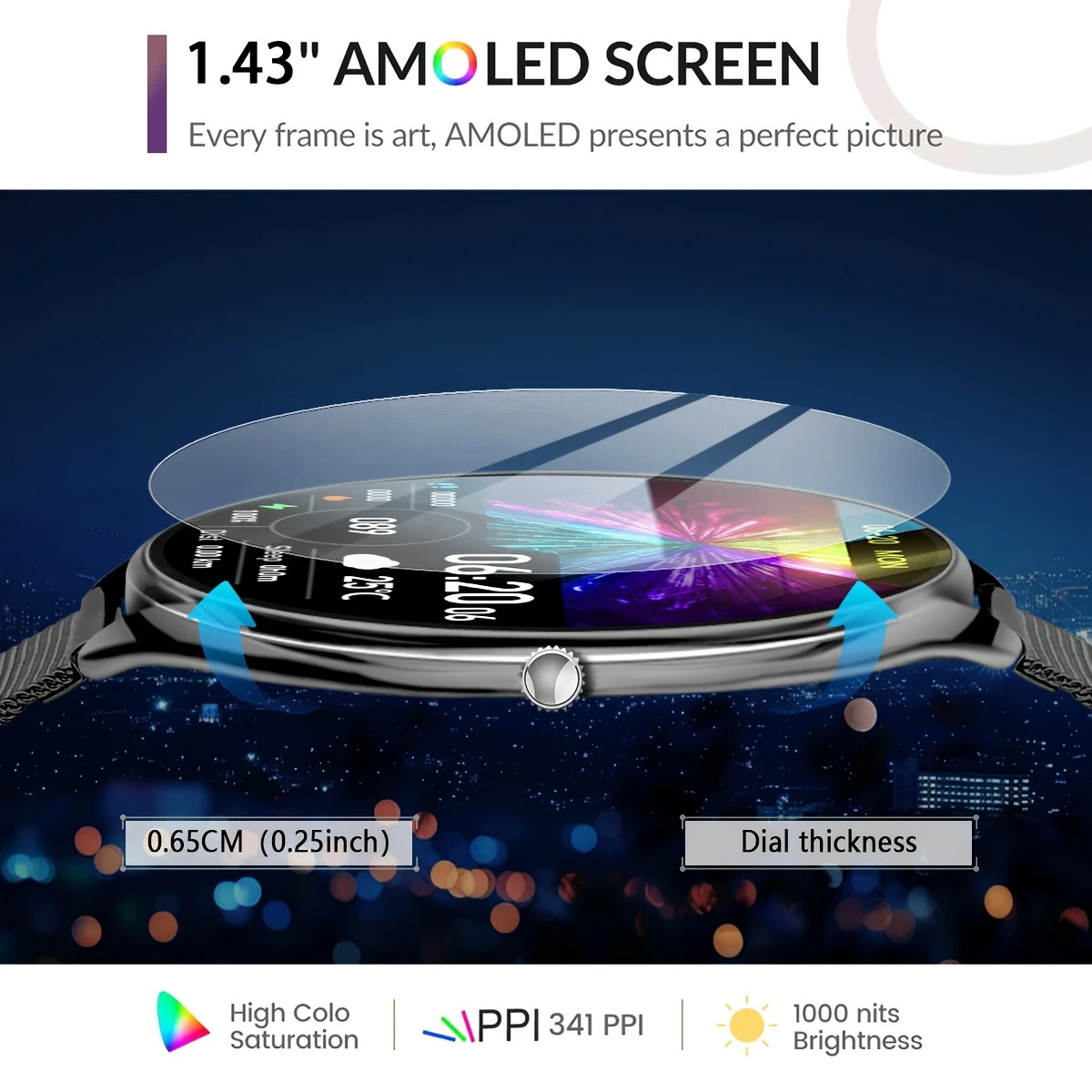 Jam Tangan Pintar Ultra Tipis  - Watches Ladies Smartwatch ulasan dan harga