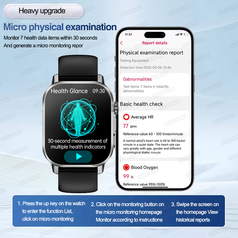 Jam Tangan Pintar AI Dokter Ke - Smartwatch Professional Watches For Men ulasan dan harga