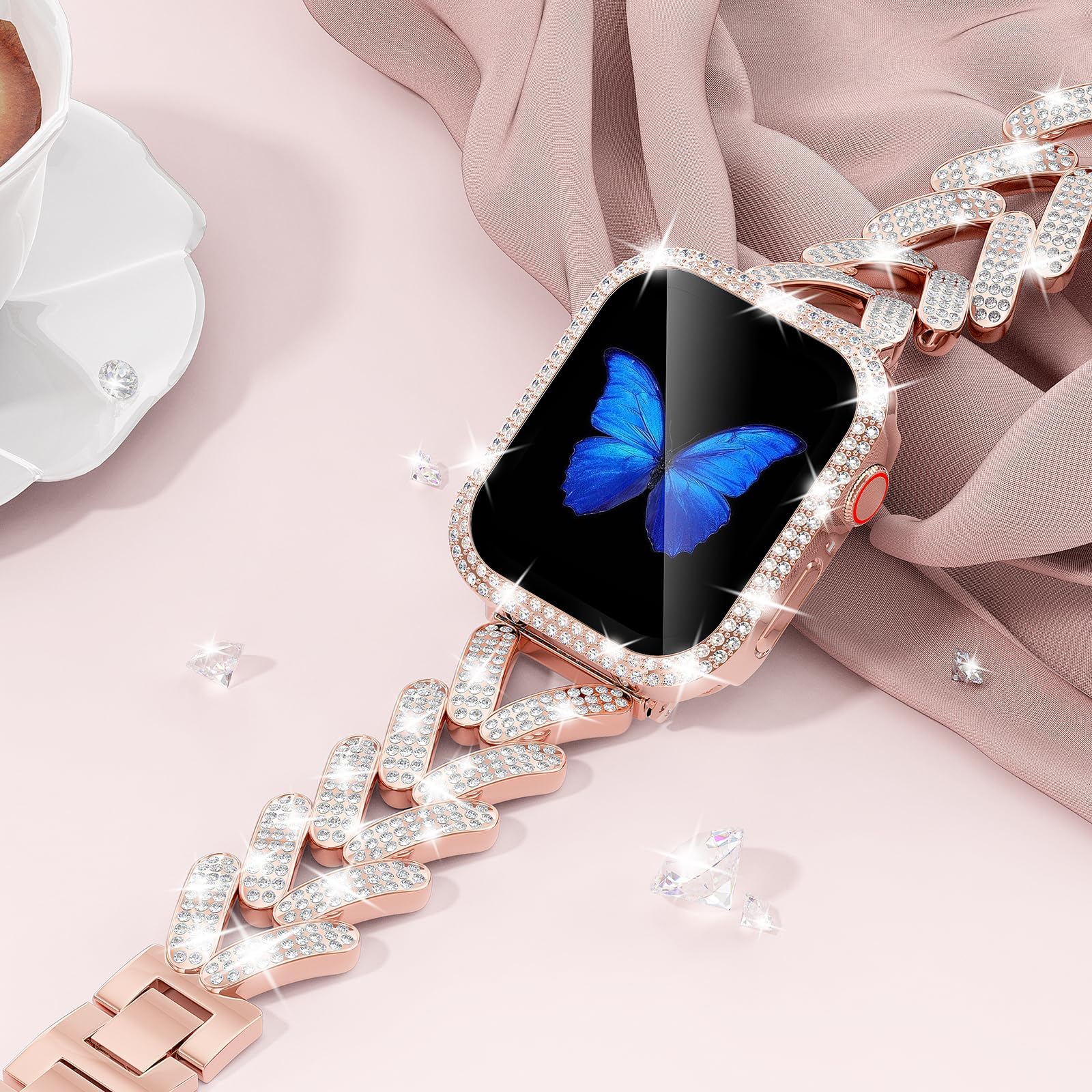 Gelang berkilau untuk jam tang - Smartwatch Slim Watches For Men ulasan dan harga