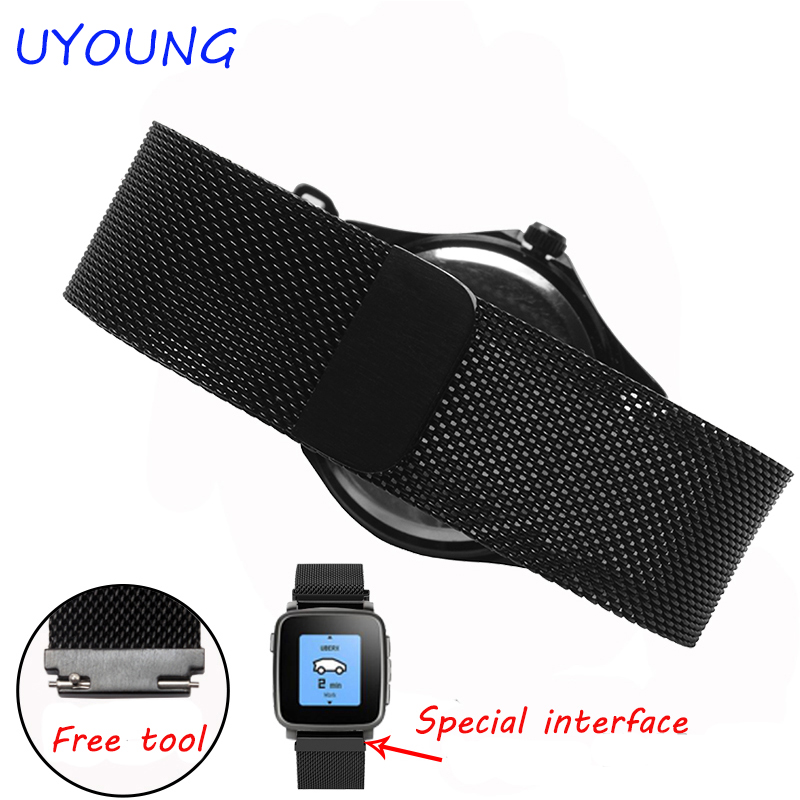 Tali Loop Milan 22mm untuk jam - Smartwatch Pebble Watches ulasan dan harga