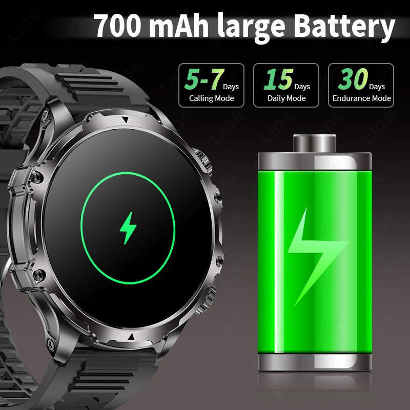 LIGE Jam Tangan Pintar Militer - Smartwatch Timex Watches For Men ulasan dan harga