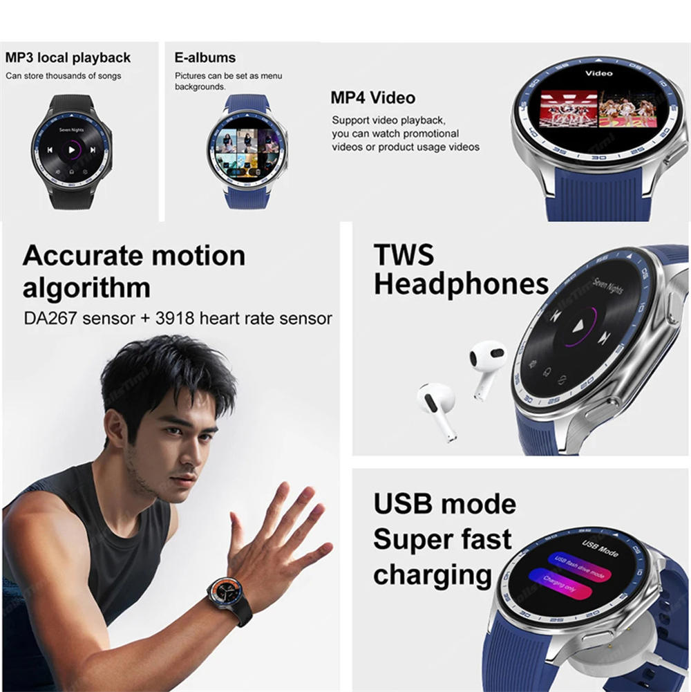 Jam tangan pintar AMOLED 1.43  - Smartwatch Timex Watches For Men ulasan dan harga