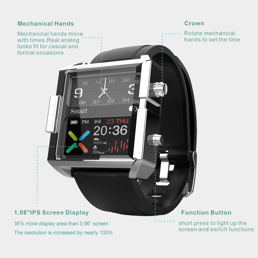 T9 jam tangan cerdas hibrida,  - Seiko Watches Smartwatch ulasan dan harga