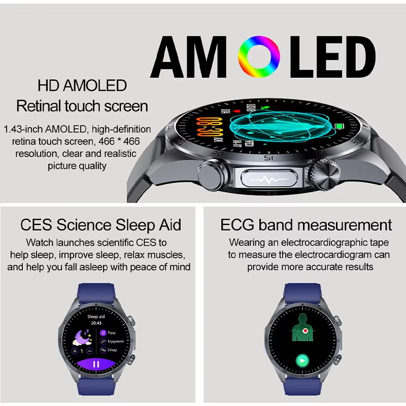 Jam Tangan Pintar Terapi Denyu - Smartwatch Professional Watches For Men ulasan dan harga