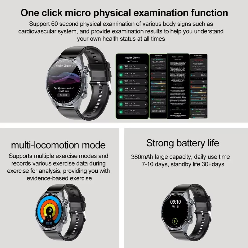 Jam Tangan Pintar Terapi Denyu - Smartwatch Professional Watches For Men ulasan dan harga