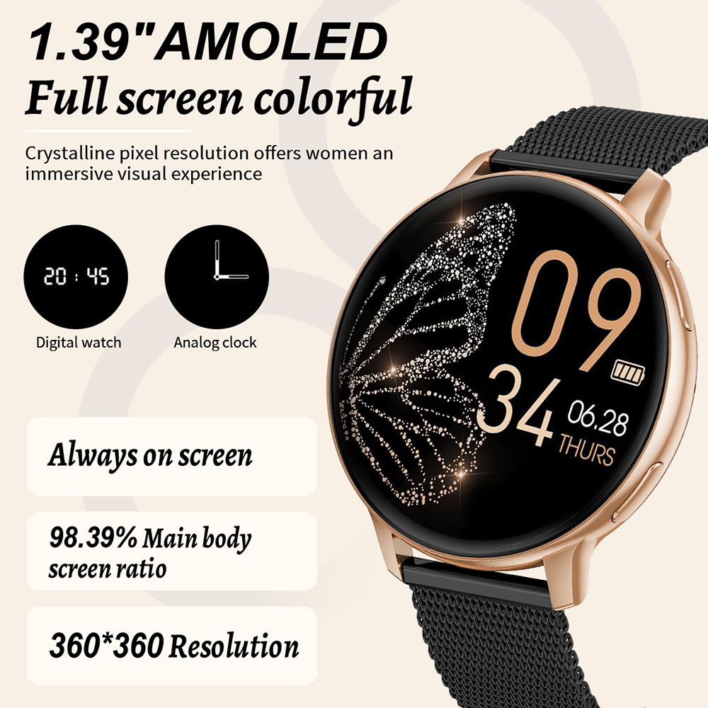 LIGE Jam Tangan Pintar Fashion - Watches Ladies Smartwatch ulasan dan harga