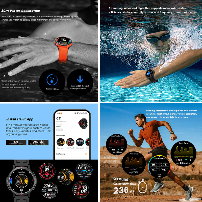 Jam Tangan Pintar GPS Militer  - Smartwatch Timex Watches For Men ulasan dan harga