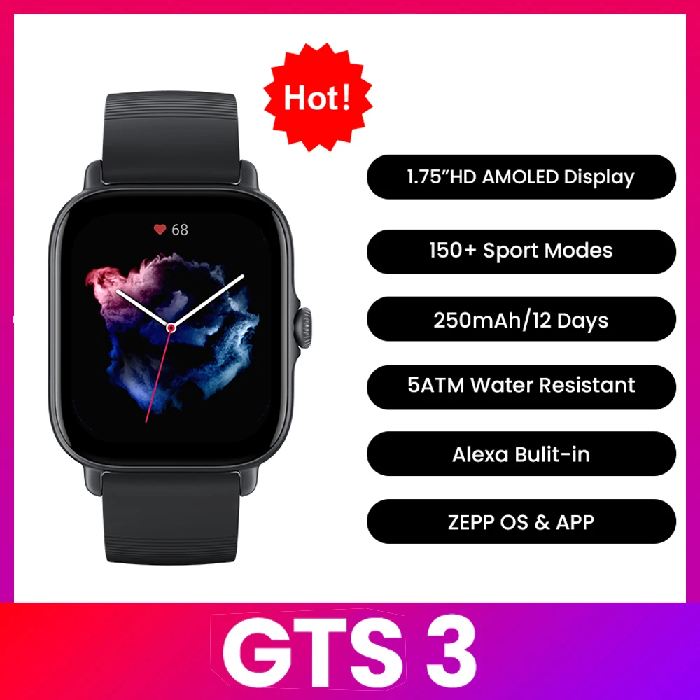 Jam Tangan Pintar Amazfit GTS  - Smartwatch Timex Watches For Men ulasan dan harga