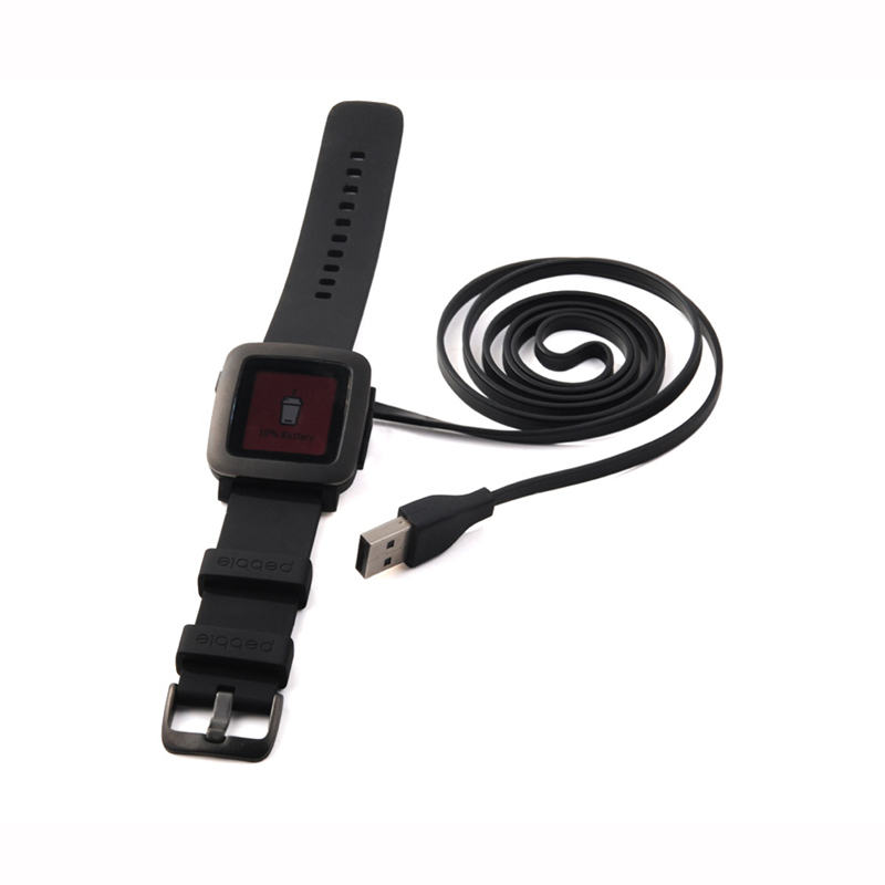 Kabel Pengisi Daya USB Hitam u - Smartwatch Pebble Watches ulasan dan harga